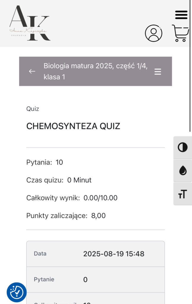 chemosynteza quiz