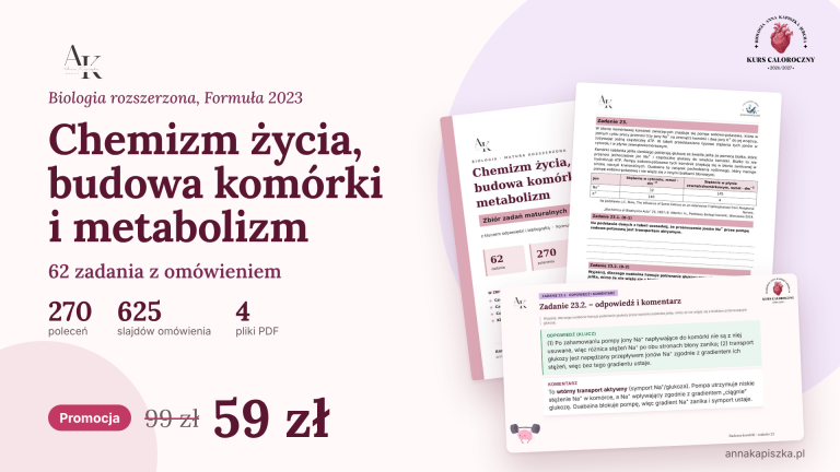 ZBIÓR ZADAŃ MATURALNYCH METABOLIZM Z OPRACOWANIEM