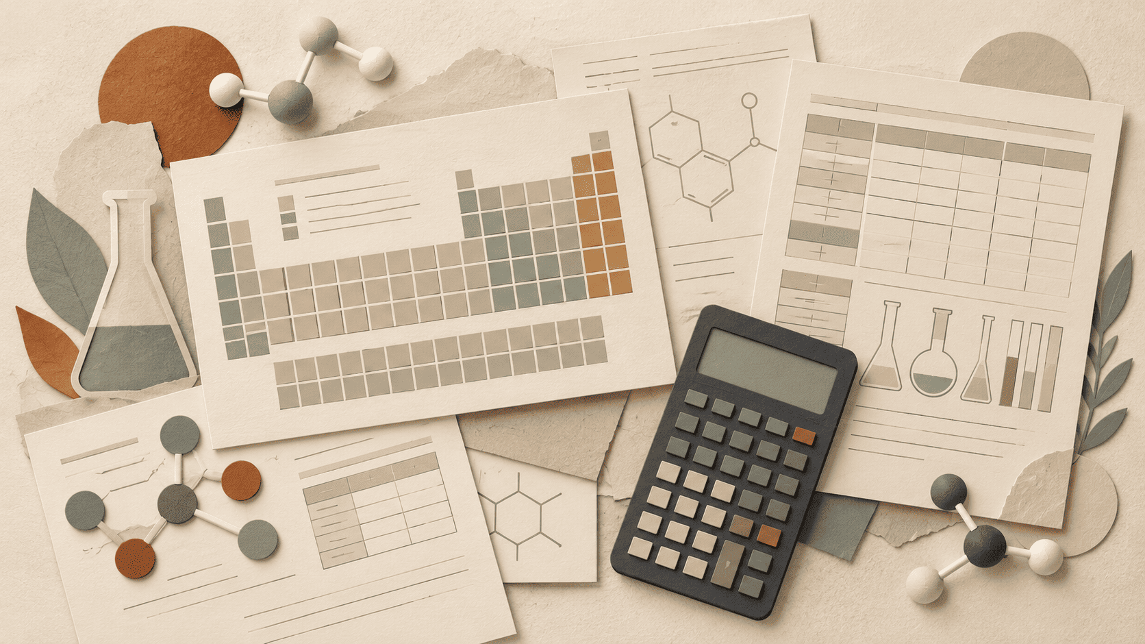 Tablice maturalne z chemii – karta wzorów i kalkulator naukowy